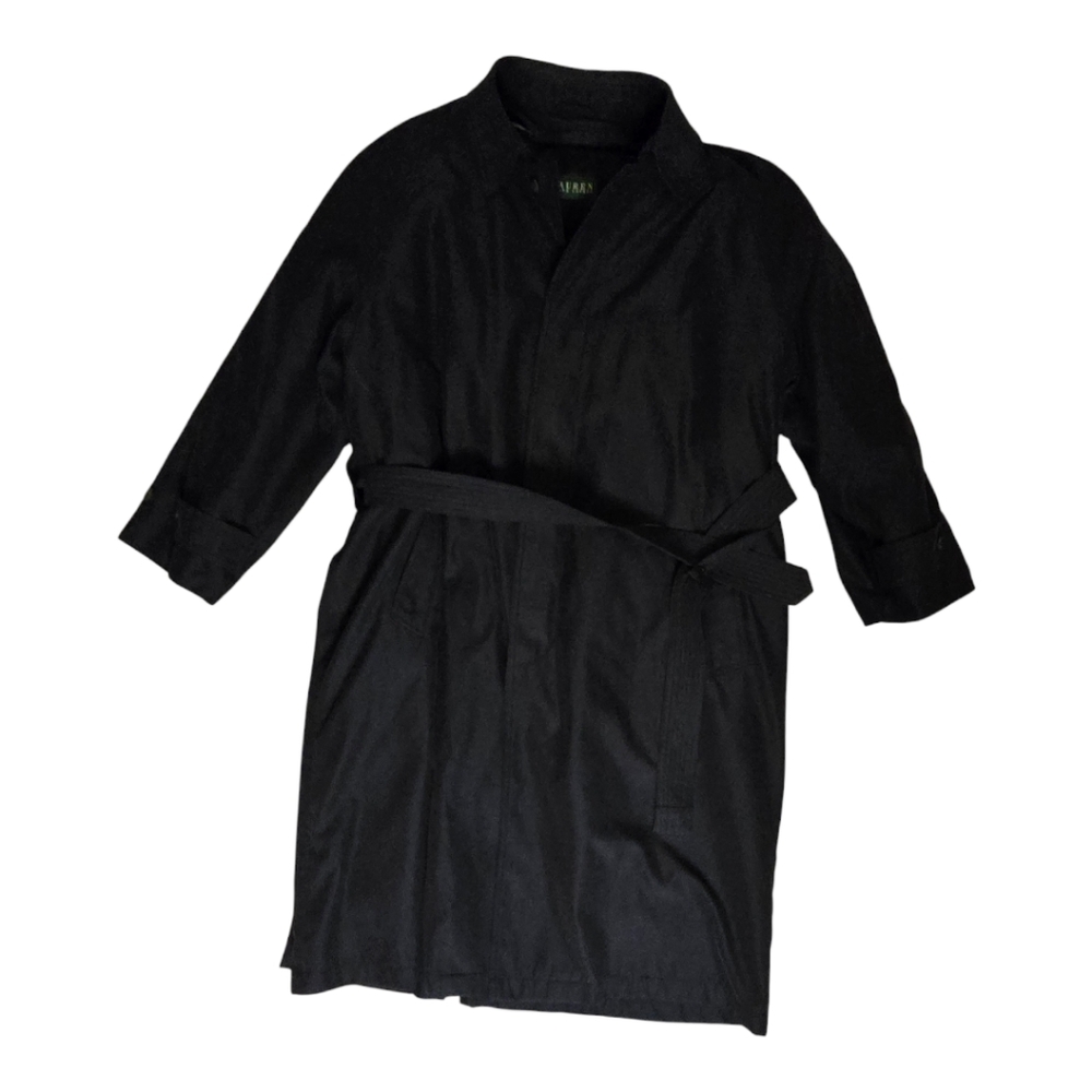 Lauren Ralph Lauren Mens Water Repellent Trench Coat Size 46R Removable Liner